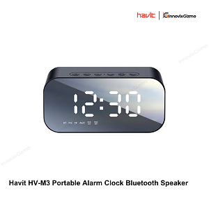 Havit HV-M3 Portable Alarm Clock Bluetooth Speaker